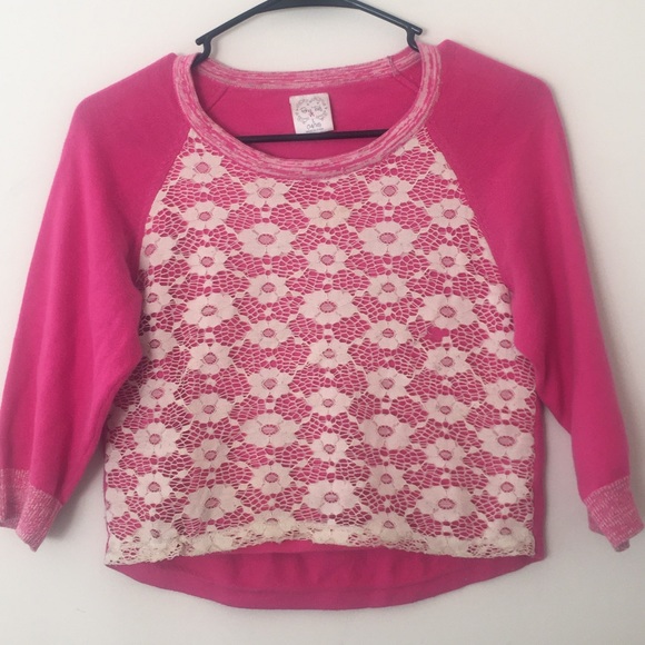 girls hot pink sweater